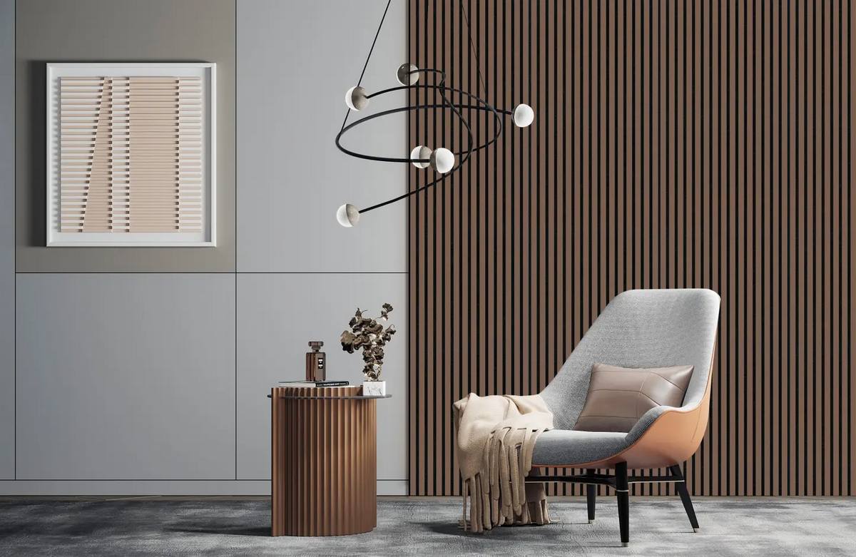 Akustické panely v obývacím pokoji