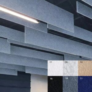 Bilnora Extra husté Vertikální akustický panel na strop 120x30x1,2cm