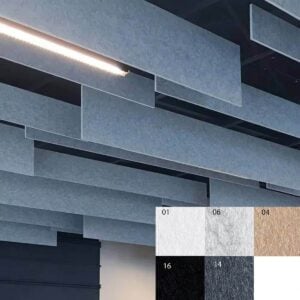 Bilnora Extra husté Vertikální akustický panel na strop 120x30x1,2cm