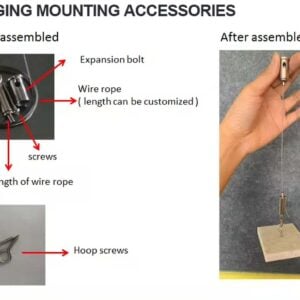 Stropní Závěsný Hák pro Akustické Panely