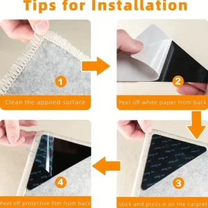 Trojúhelníková protiskluzová lepicí podložka o rozměrech 10,5x7,5x7,5 cm