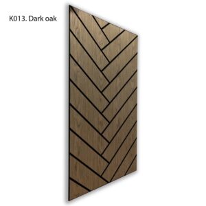Akustický nástěnný panel se samolepicí zadní stranou v tmavém dubu