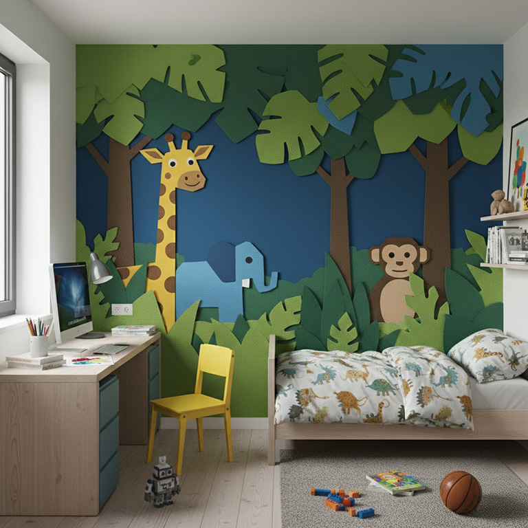 hravý design do dětského pokoje